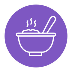 Food Bowl icon vector image. Can be used for Baby Shower.