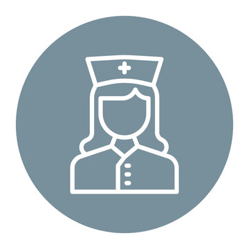 Nurse icon vector image. Can be used for Diversity.