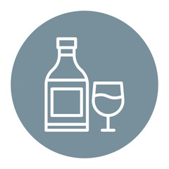 Alcohol icon vector image. Can be used for Luxury.