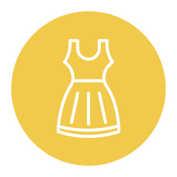 recommend clip art: Summer Dress icon vector image. Can be used for Beach Resort.