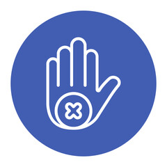 Fototapeta premium Self Exclusion icon vector image. Can be used for Casino.