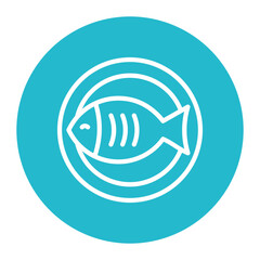 Fish icon vector image. Can be used for Nutrition.