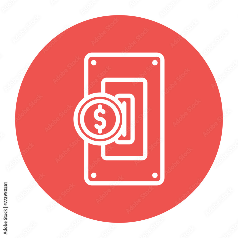 Poster insert coin icon vector image. can be used for laundry.