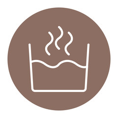 Hot Water icon vector image. Can be used for Laundry.
