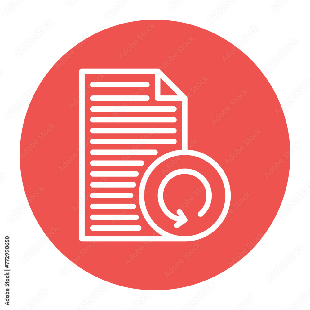 Aufkleber rescan document icon vector image. can be used for printing.