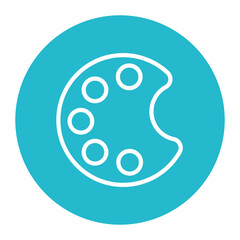 Pallete icon vector image. Can be used for Printing.