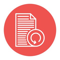 Rescan Document icon vector image. Can be used for Printing.