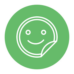 Sticker icon vector image. Can be used for Printing.
