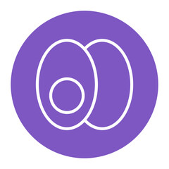 Egg icon vector image. Can be used for Carnival.