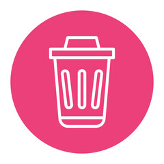 Trash icon vector image. Can be used for Homeless.