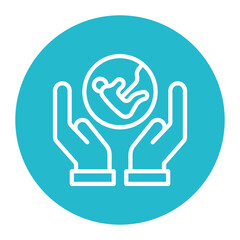 Planned Parenthood icon vector image. Can be used for Child Adoption.