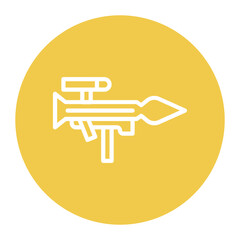 Bazooka icon vector image. Can be used for Shooting.