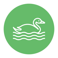 Swan icon vector image. Can be used for Fairytale.