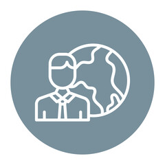 Human Impact icon vector image. Can be used for Global Warming.