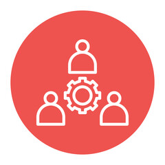 Company Meeting icon vector image. Can be used for Crisis Mangement.