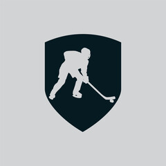 Hockey icon design vector graphic of template, sign and symbol