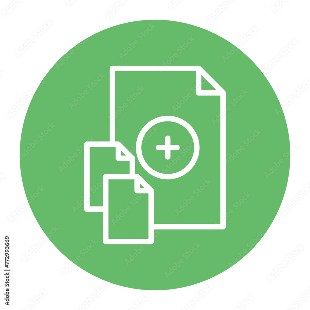 Poster add file icon vector image. can be used for documents and files.
