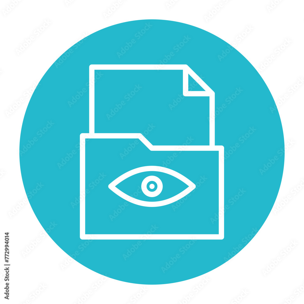 Poster view file icon vector image. can be used for documents and files.