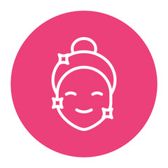 Clean Face icon vector image. Can be used for Cosmetology.