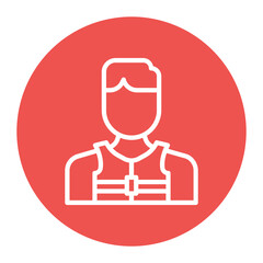 Baywatch icon vector image. Can be used for Water Park.