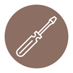Screwdriver icon vector image. Can be used for Crime Investigation.