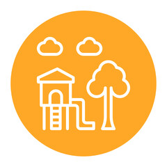 Playground icon vector image. Can be used for Water Park.