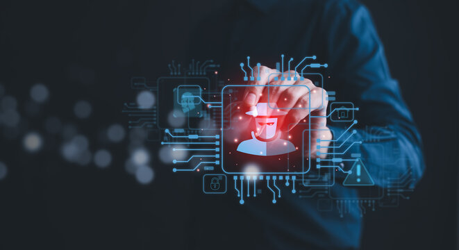 Security password decrypting login online data protection Internet security privacy internet technology concept on virtual screen and data protection hacker alert after a cyber attack on the network.