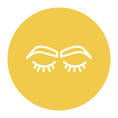 Eyebrow icon vector image. Can be used for Dermatology.