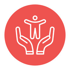 Adult Day Care icon vector image. Can be used for Home Services.