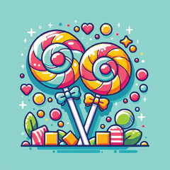 Vector illustration of Lollipop