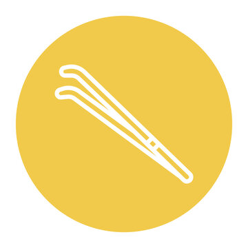 recommend clip art: Tweezers icon vector image. Can be used for Dermatology.