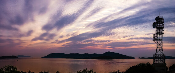 塩飽諸島の夕暮れ（香川県丸亀市）