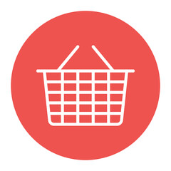 Shopping Basket icon vector image. Can be used for Ecommerce Store.