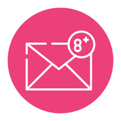 Unread Messages icon vector image. Can be used for Digital Retail.