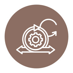 Agile Methodology icon vector image. Can be used for Project Assesment.