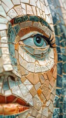 Close-up of a mosaic eye
