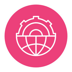 Global Production icon vector image. Can be used for Mass Production.