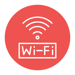 Public Wi Fi icon vector image. Can be used for Public Utilities.