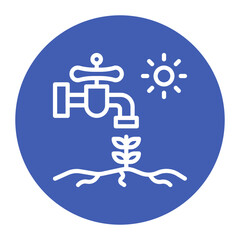 Water Stress icon vector image. Can be used for Water Crisis.