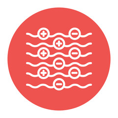 Coagulation icon vector image. Can be used for Water Treatment.