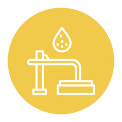 Sludge Removal icon vector image. Can be used for Water Treatment.