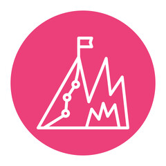 Climbing Route icon vector image. Can be used for Rock Climbing.