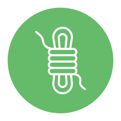 Rope icon vector image. Can be used for Rock Climbing.