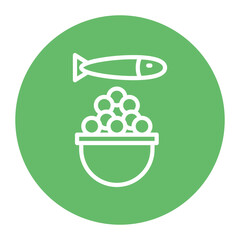Fish Roe icon vector image. Can be used for Fish and Seafood.
