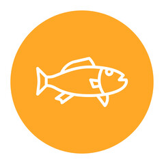 Sea Bass icon vector image. Can be used for Fish and Seafood.