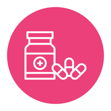 Medication icon vector image. Can be used for Tuberculosis.
