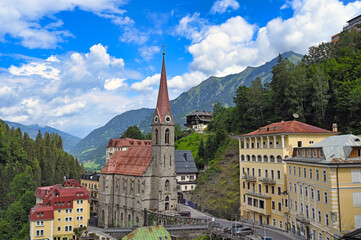 Bad Gastein and mountains landscape in summer Austria - 773001430