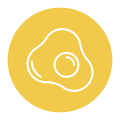 Fried Egg icon vector image. Can be used for Brunch.