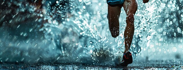 Running in the Rain A Monthly Marathoner's Challenge Generative AI
