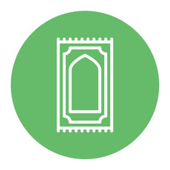 Prayer Mat icon vector image. Can be used for Islamic New Year.